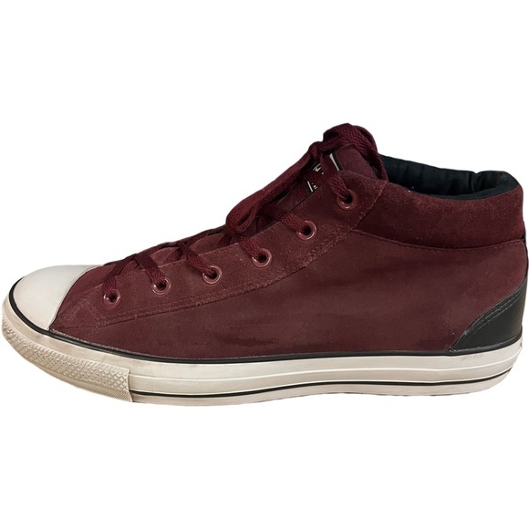 Converse Chuck Taylor All Star Street Mid Suede Dark Burgundy Size 13 - Picture 6 of 11
